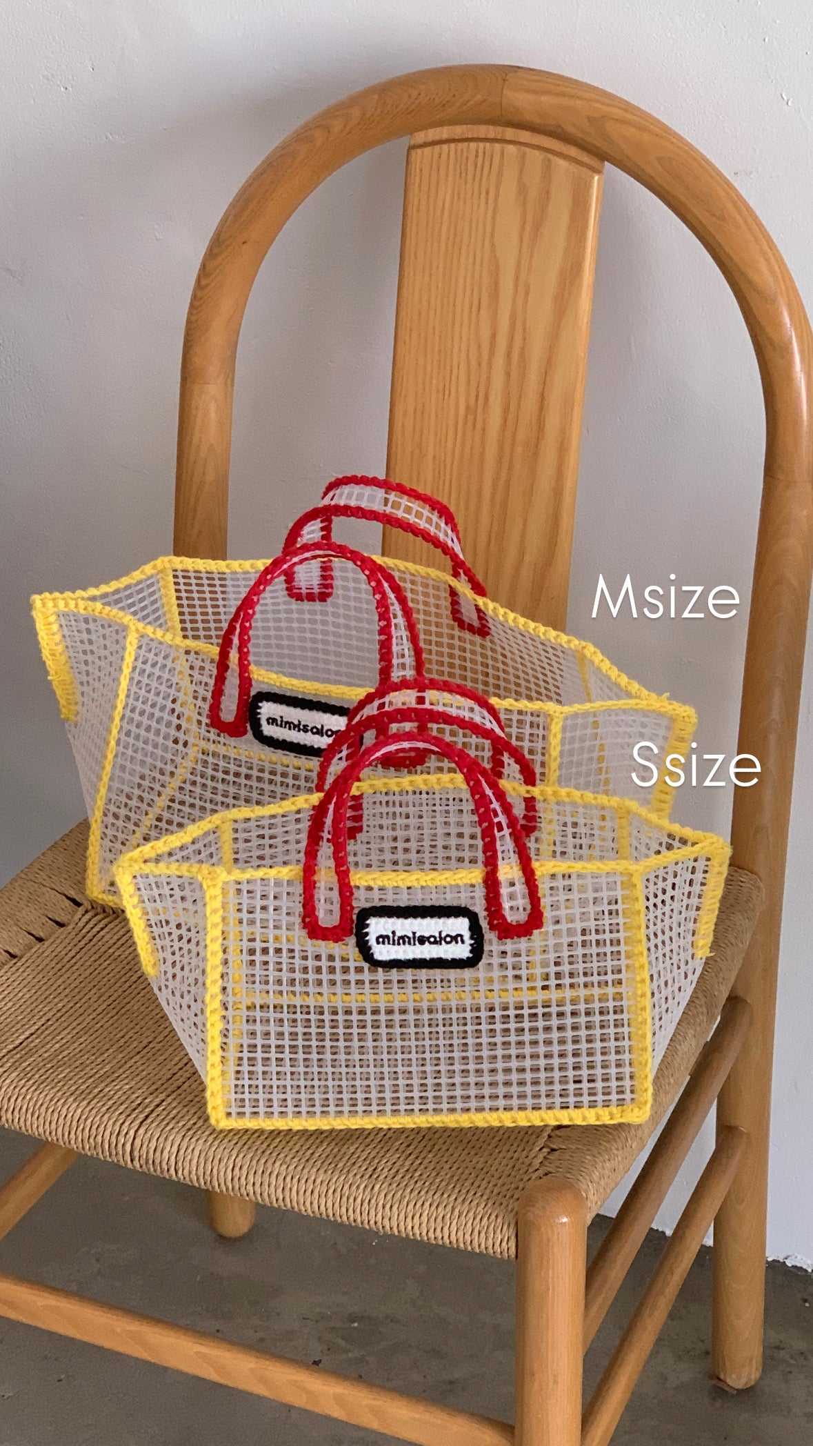 Mimisalon Mesh Basket Summer Bag Picnic Camping Sports Bag Swimming Pool Bag