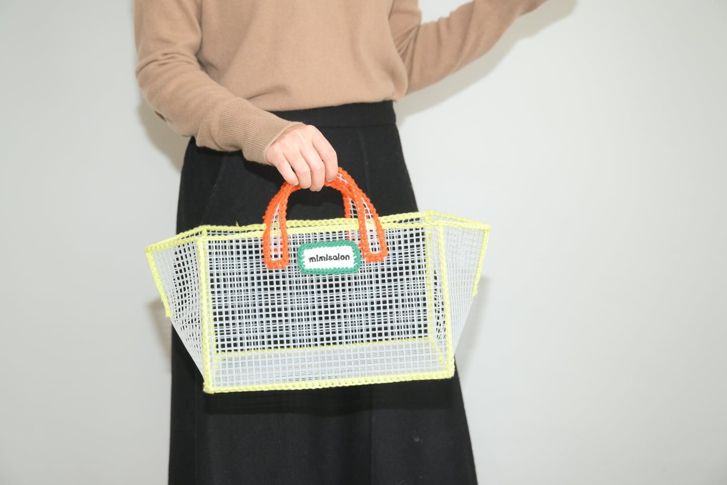 Mimisalon Mesh Basket Summer Bag Picnic Camping Sports Bag Swimming Pool Bag