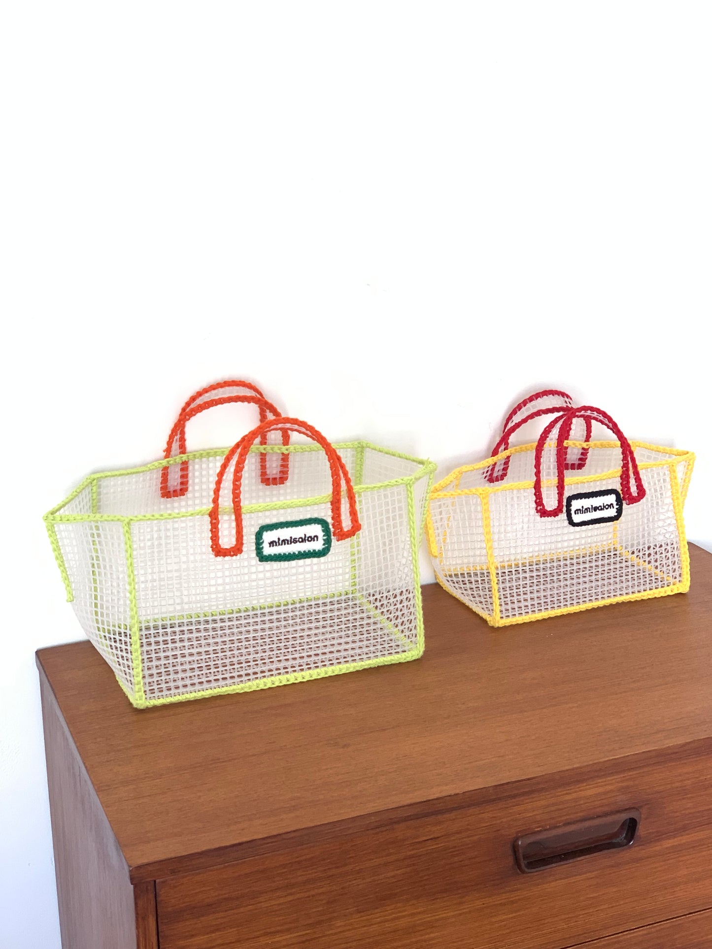 Mimisalon Mesh Basket Summer Bag Picnic Camping Sports Bag Swimming Pool Bag