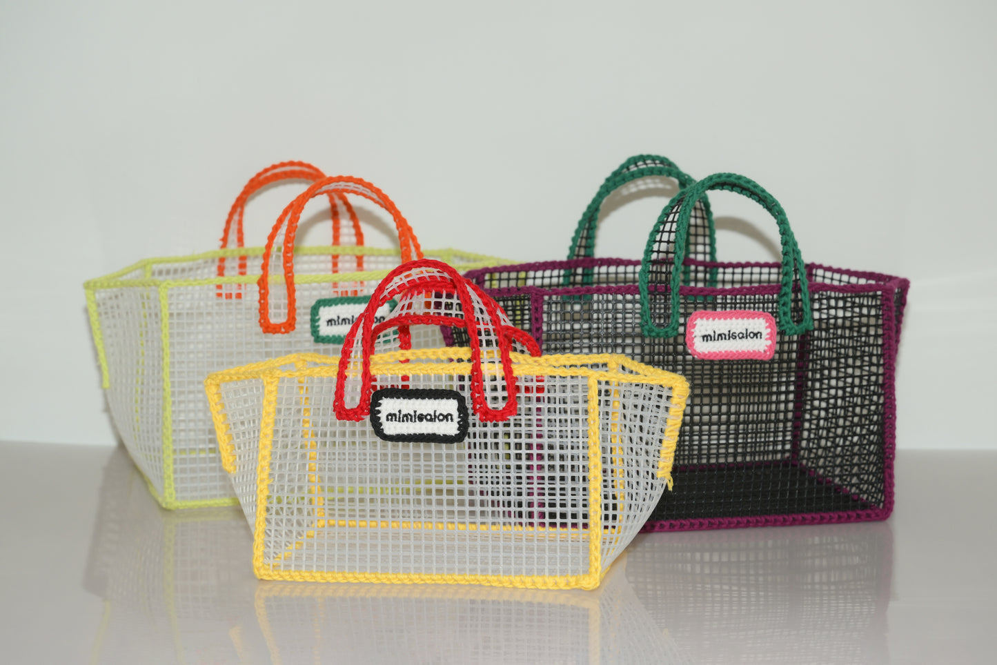 Mimisalon Mesh Basket Summer Bag Picnic Camping Sports Bag Swimming Pool Bag