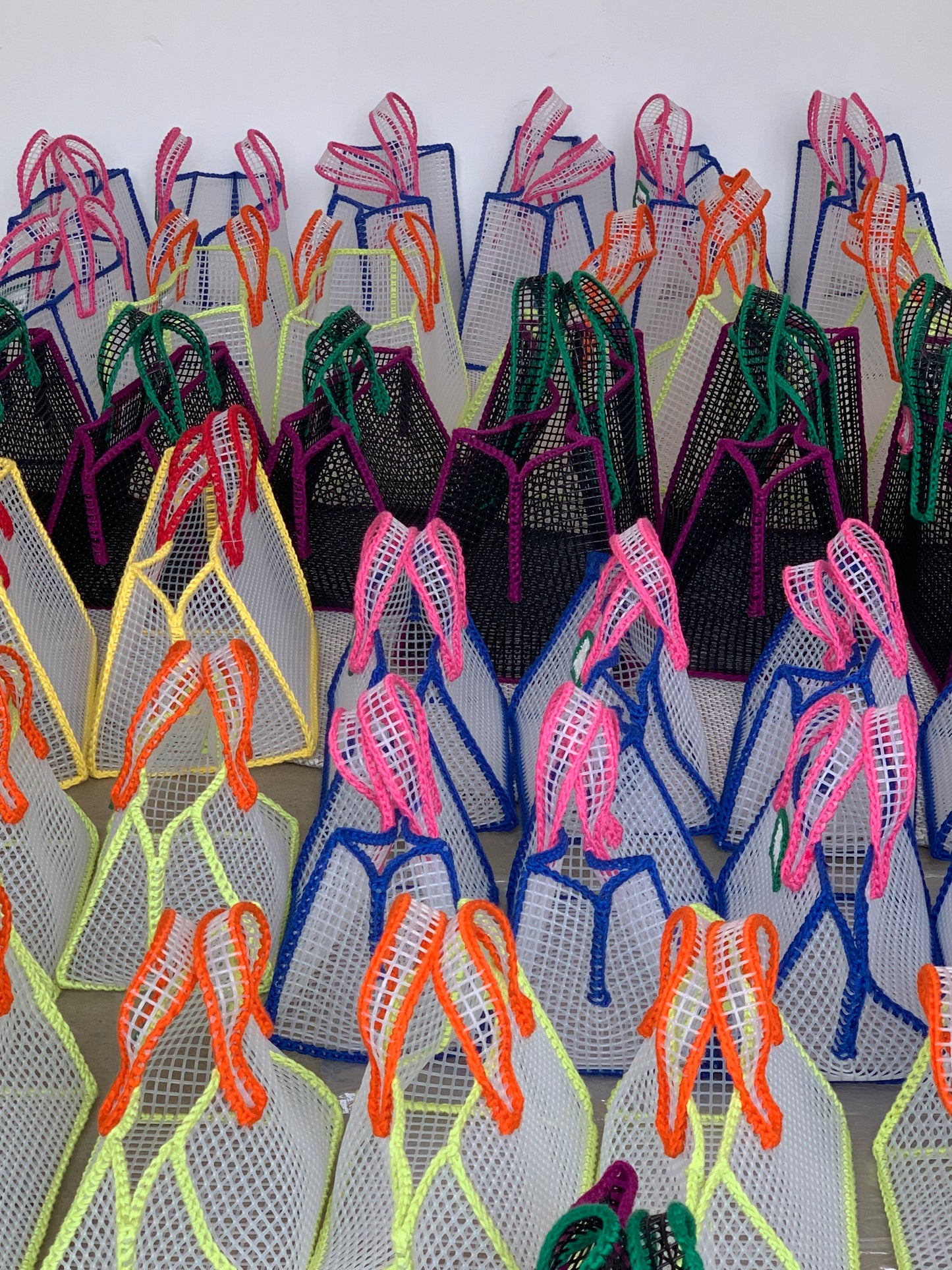 Mimisalon Mesh Basket Summer Bag Picnic Camping Sports Bag Swimming Pool Bag