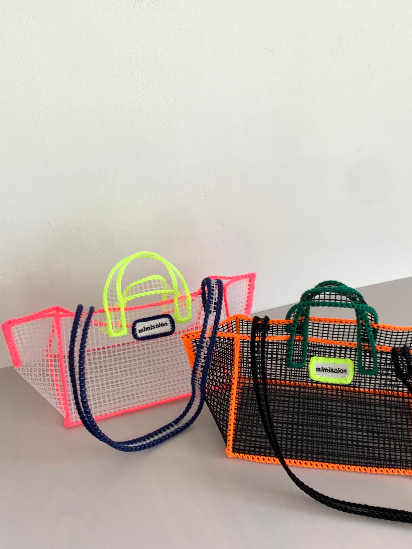 Mimisalon Mesh Basket Summer Bag Picnic Camping Sports Bag Swimming Pool Shoulder version