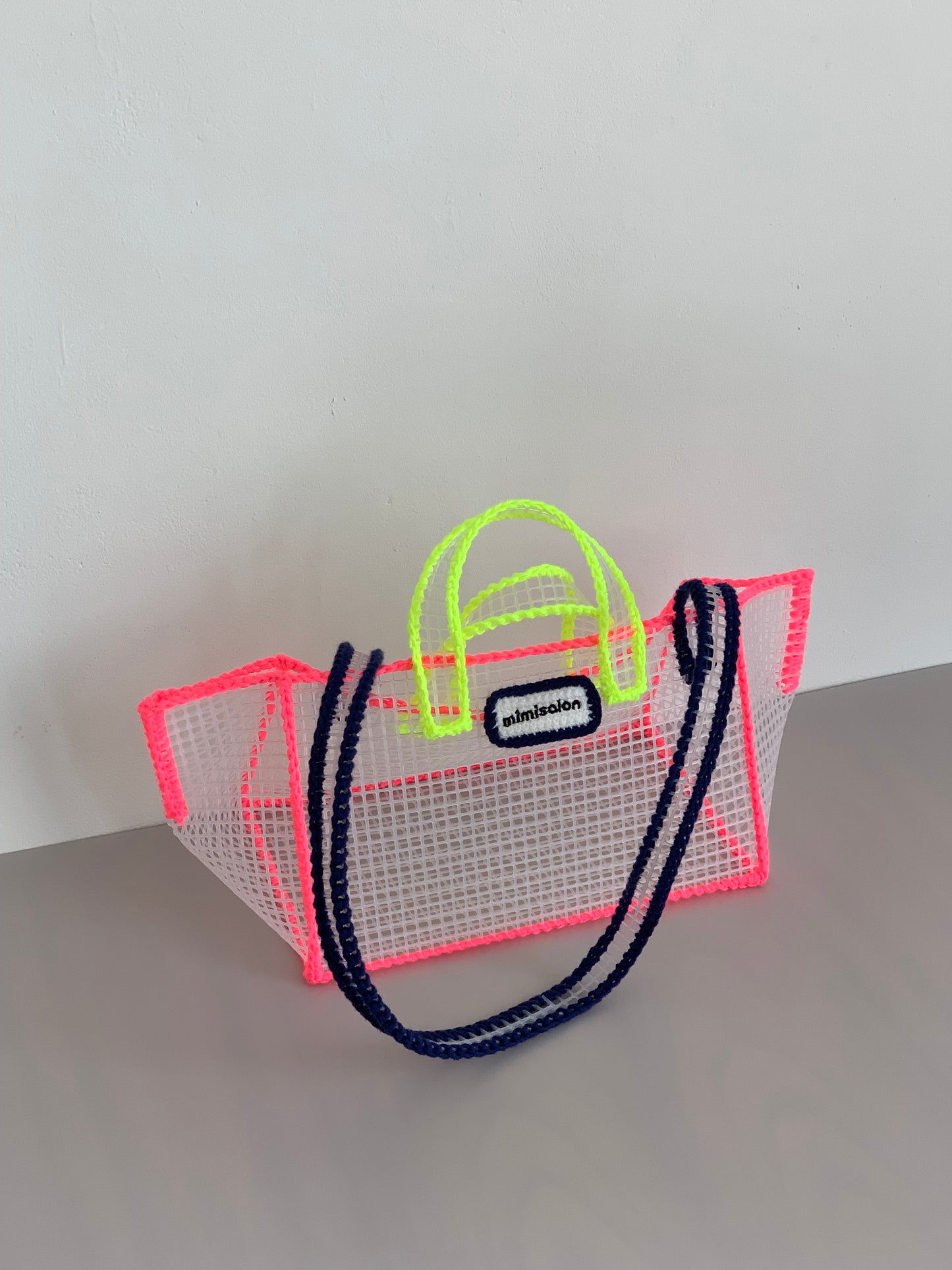 Mimisalon Mesh Basket Summer Bag Picnic Camping Sports Bag Swimming Pool Shoulder version