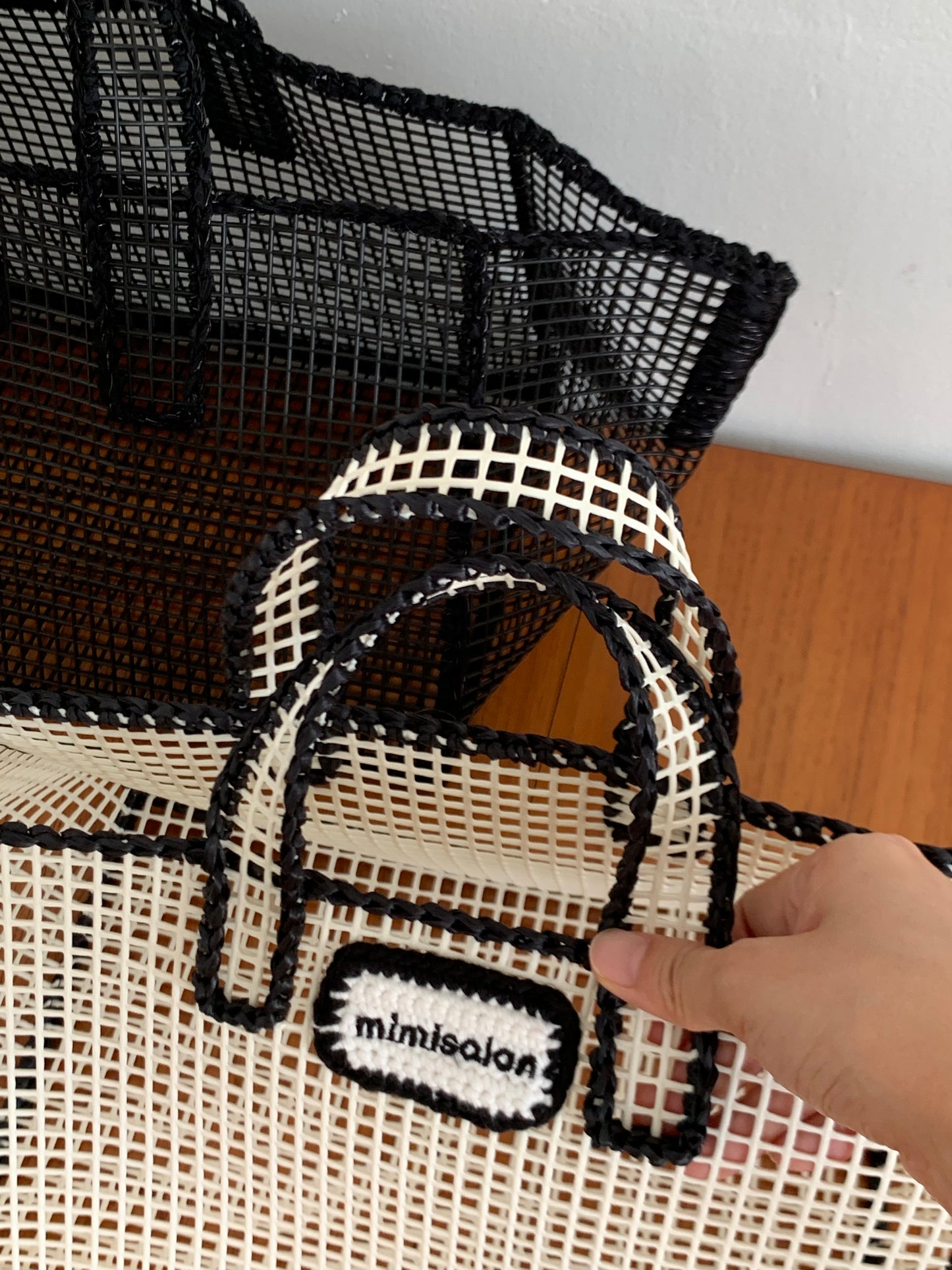 Mimisalon Mesh Basket classic version Summer Bag Picnic Camping Sports Bag Swimming Pool Bag