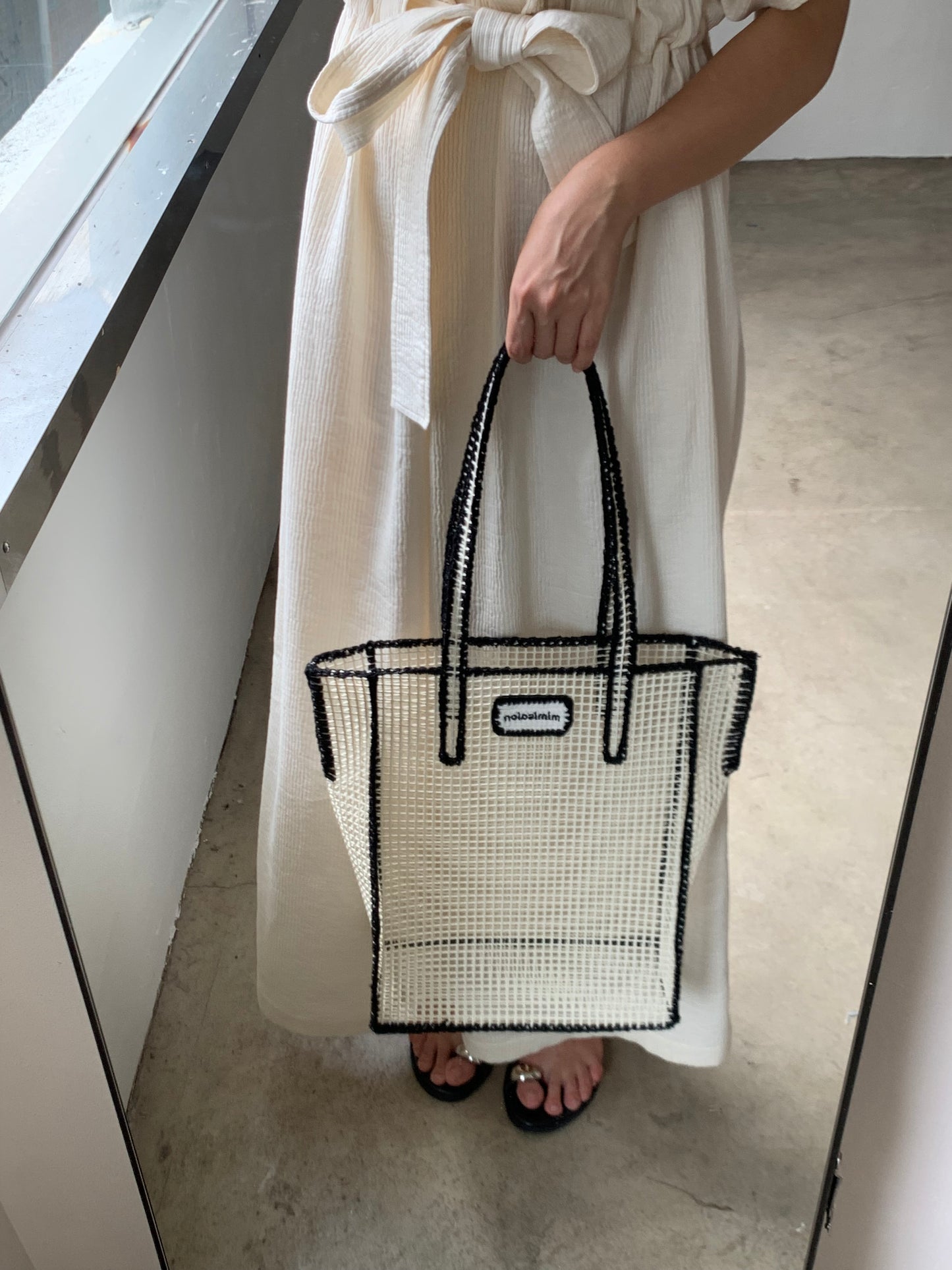 Mimisalon Mesh Basket classic version Summer Bag Picnic Camping Sports Bag Swimming Pool Bag