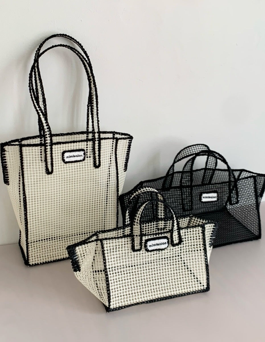 Mimisalon Mesh Basket classic version Summer Bag Picnic Camping Sports Bag Swimming Pool Bag