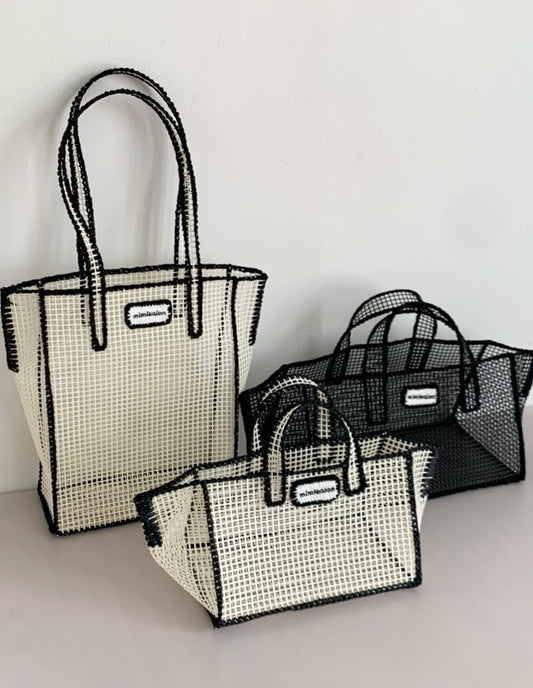 Mimisalon Mesh Basket classic version Summer Bag Picnic Camping Sports Bag Swimming Pool Bag