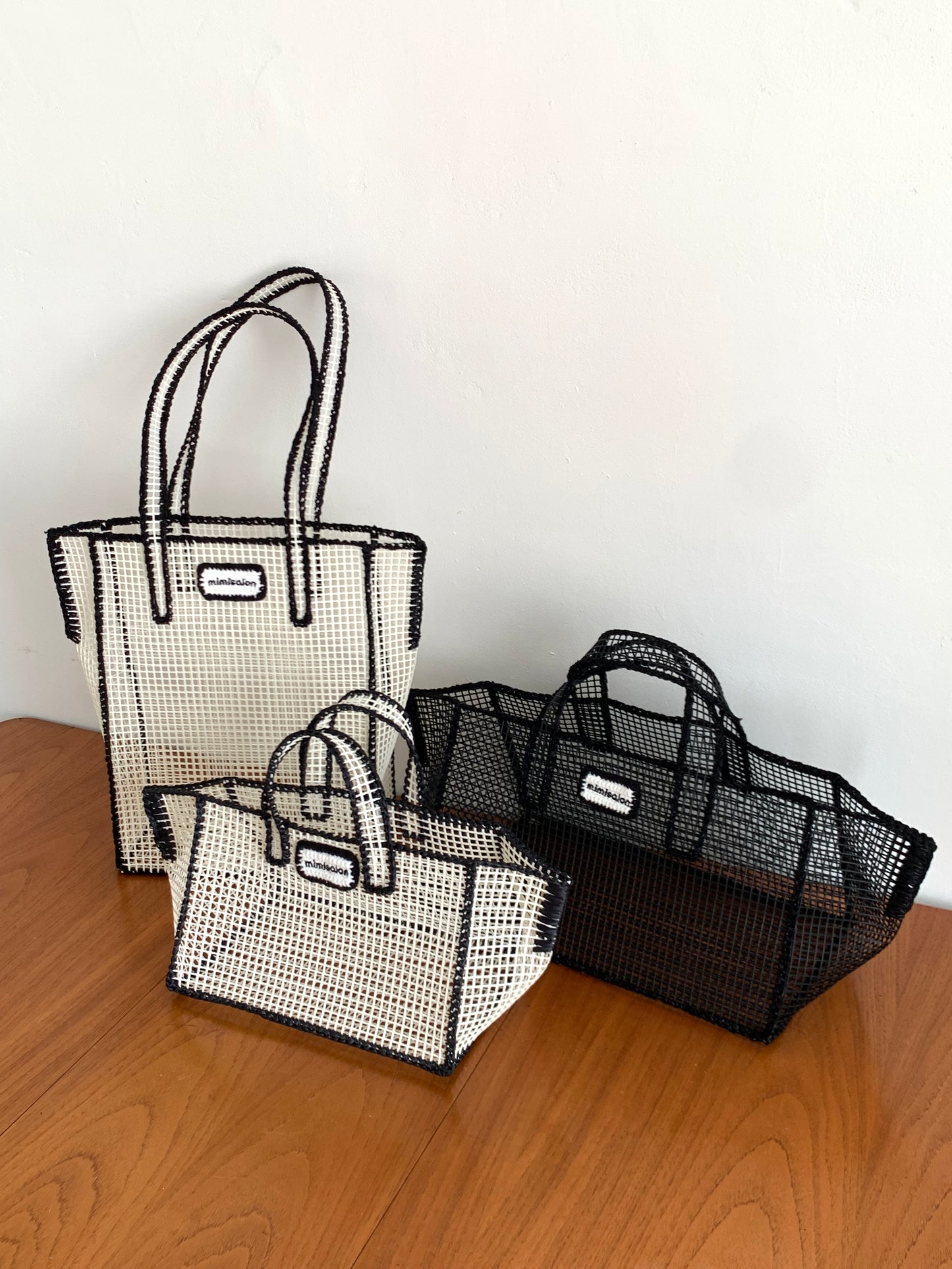 Mimisalon Mesh Basket classic version Summer Bag Picnic Camping Sports Bag Swimming Pool Bag